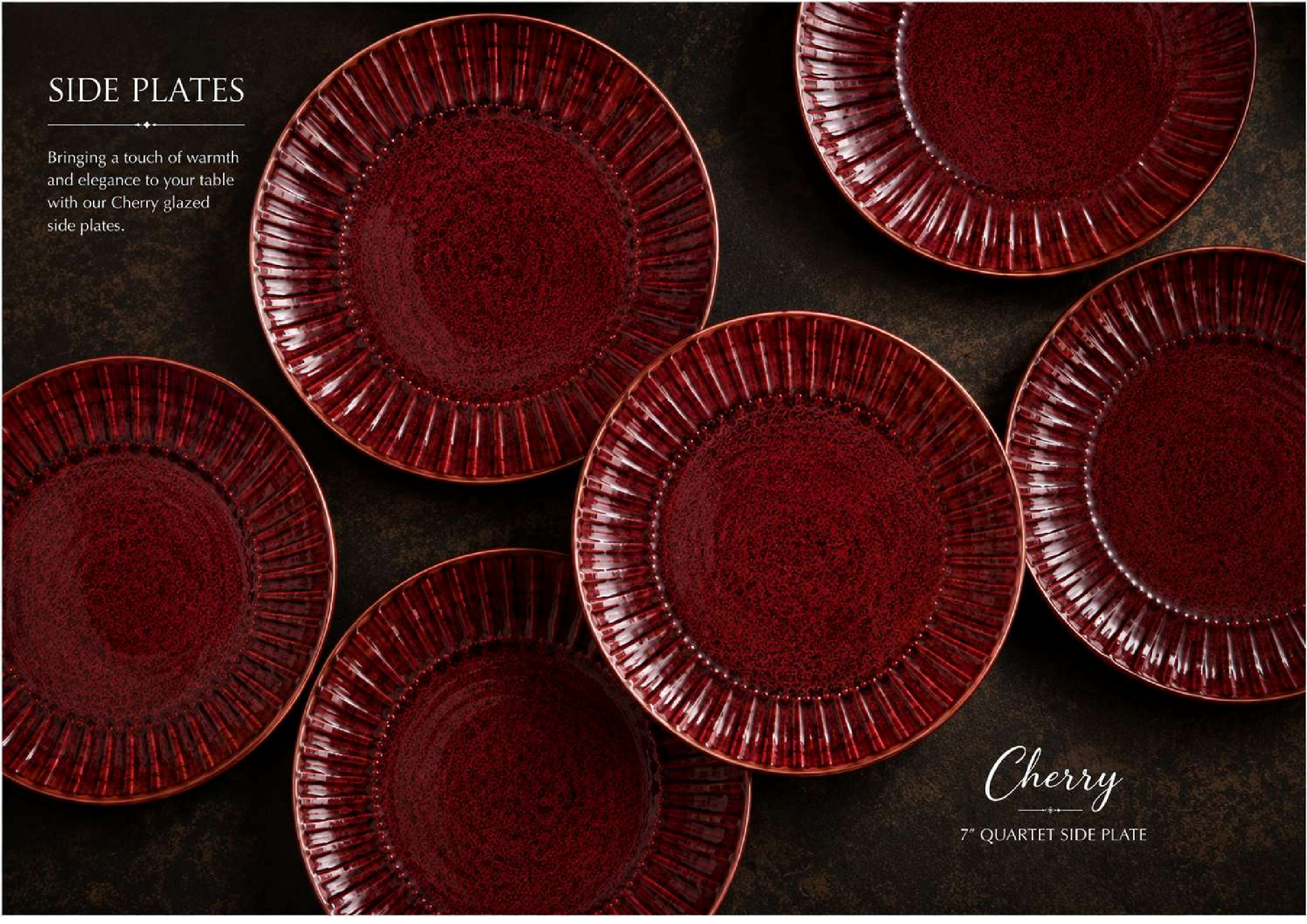 Cherry Crimson 7" Dessert & Salad Plate
