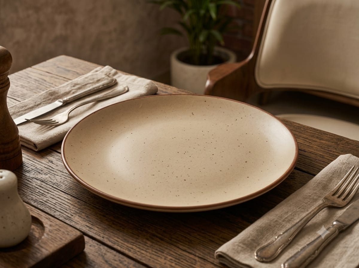 Speckled Sandstone Dinner Plate