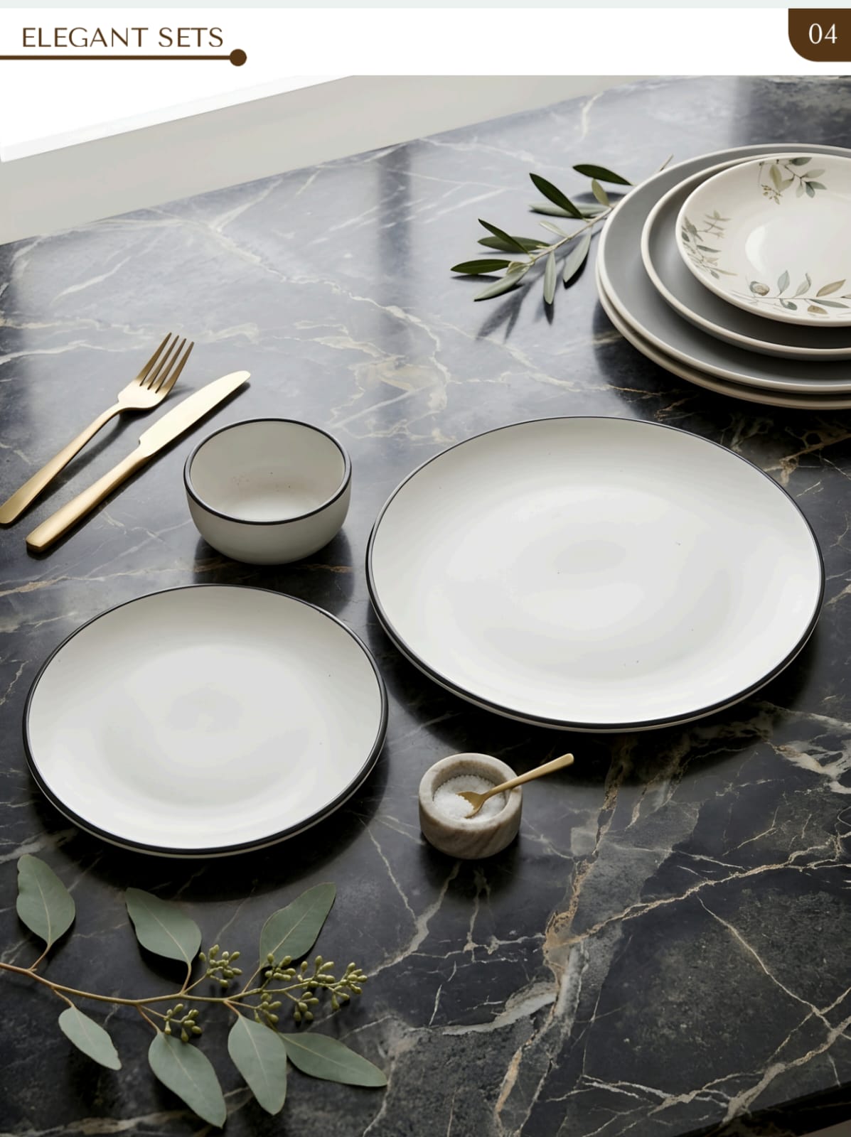 Grand 11" Banquet Charger & Accent Plate Flat-Lay Ensemble
