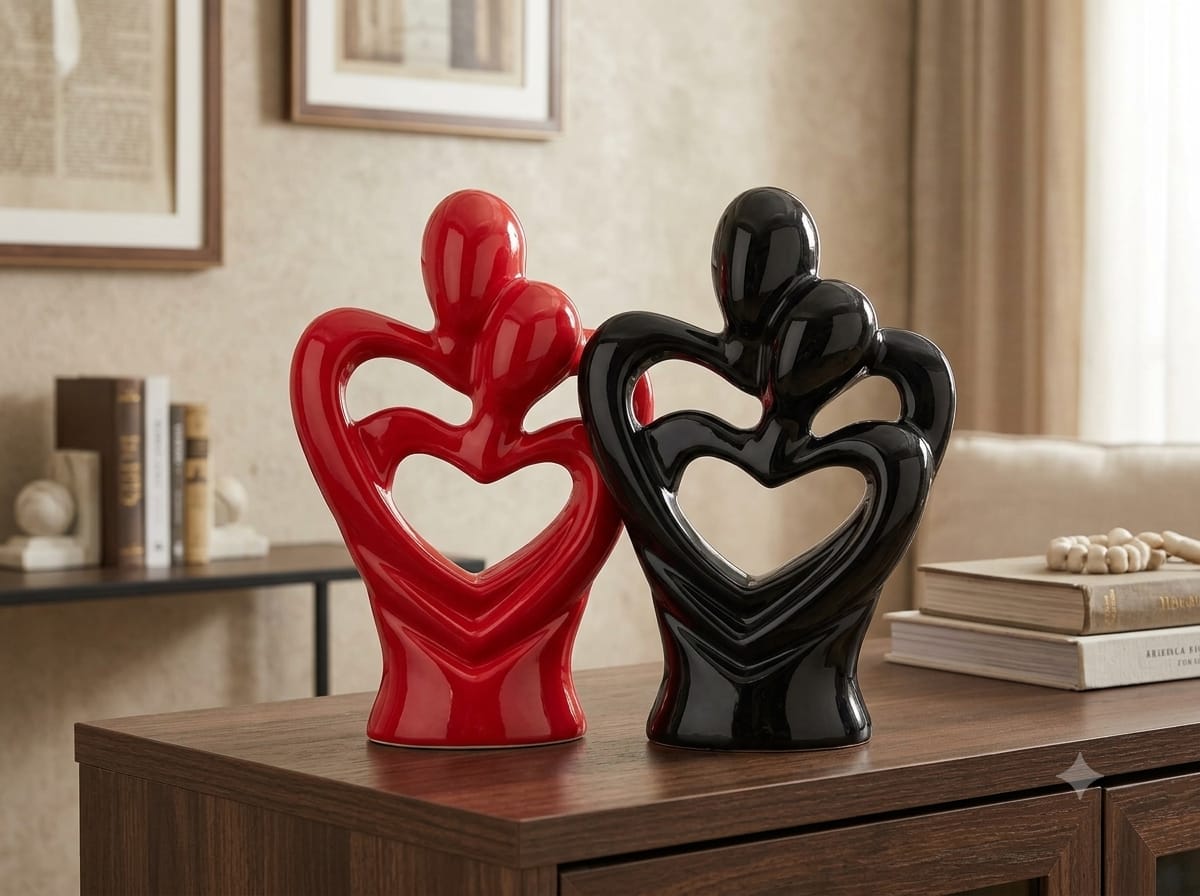 Interlocking Heart Couple Duo